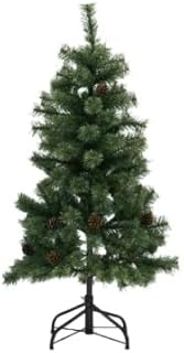 クリスマスツリー ヌードツリー 120cm 北欧 おしゃれ オーナメント無し 天然松ぼっくり付 豊富な枝数 本物そっくり クリスマス飾り 置物 デコレーション ツリー グリーン クリスマス用品 (120cm, グリーン)