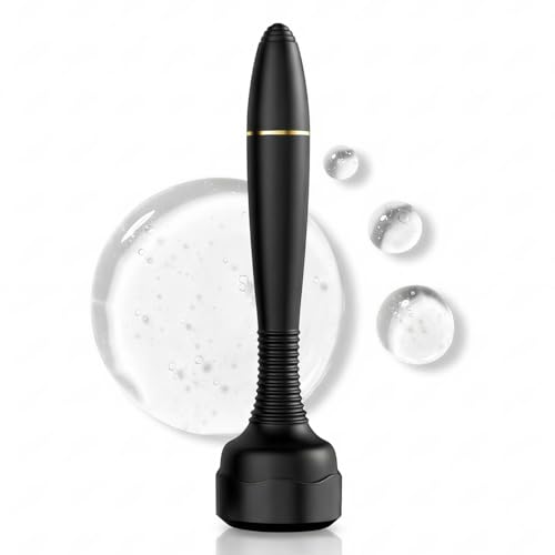 Derma Roller Microneedling Roller Stamp for Home Use Men Women Micro Needling Roller Stamp 0.25mm Black