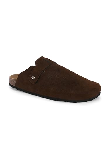 Image of EL PASO Men Olive Faux Leather Casual Slip On Sandals EPSJ1661 P