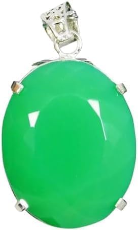 Oval Cut Natural Green Opal 925 Solid Silver 96.00 Ct