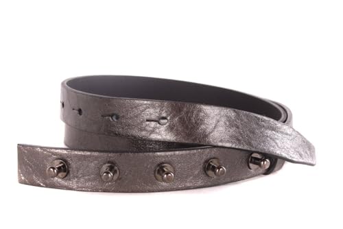Ceinture Diesel Borcino ceinture en cuir véritable métallique pour homme et femme