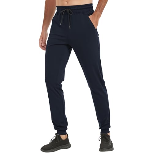 Image of Tall Mens Sweatpants Extra Long Athletic Jogger Pants Zipper Pockets