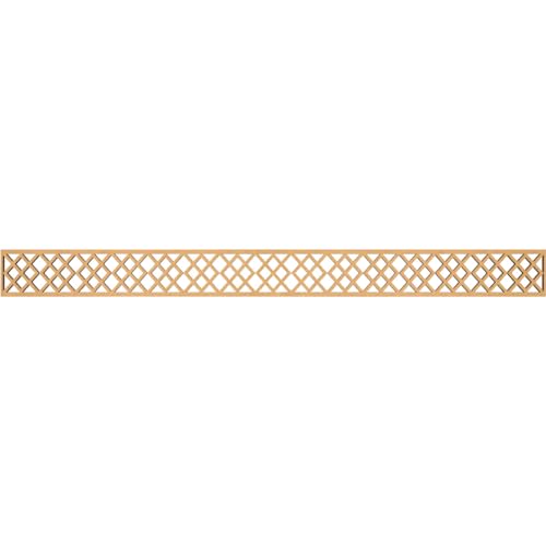 46 3/8"W x 4"H x 3/8"T Hadley Fretwork Moulding, Raw MDF
