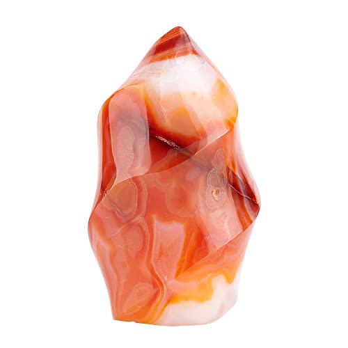 BENECREAT Natural Red Agate Torch Healing Stones, About 1.7x1.2x3