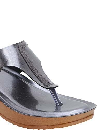 Image of ICONICS Women's Heels, Grey, 5