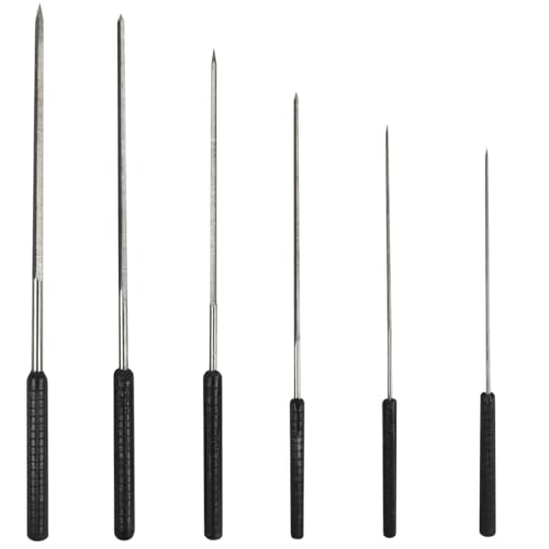 Bullongè Juego de 6 escariadores de relojero de 1,2 a 3,0 mm, acero