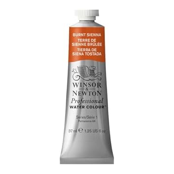Winsor & Newton 37 ml Professional Water Colour Tube, Burnt Sienna