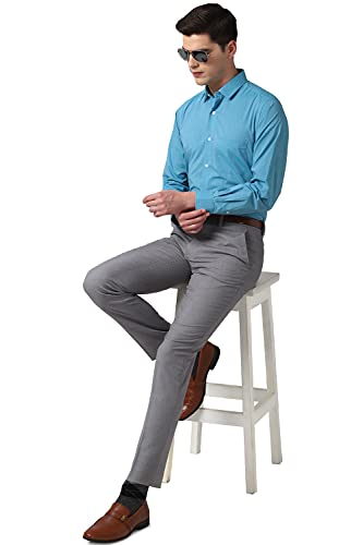 Image of Peter England Men's Printed Slim Fit Formal Shirt