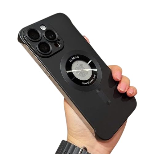 MILLION CASES® Back Cover Case for iPhone 13 Pro Max Soft TPU Shockproof Protective Zero Edge Frameless Matte Magnetic Case(Black) (B0D545JQX2) Amazon Price History, Amazon Price Tracker