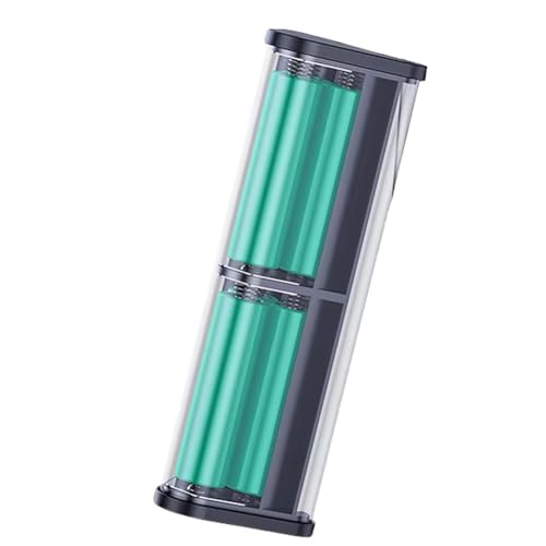 Jrudjsnhhty Estuche Transparente para BateríA Externa 6X18650 de 22,5 W con Carga RáPida, Puerto USB Tipo C y LED, Color Negro.
