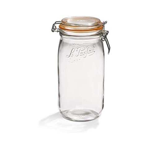Le Parfait [Default] Super Deluxe French Glass Preserving Jar 1500g (53oz) Pack of 6 Cover