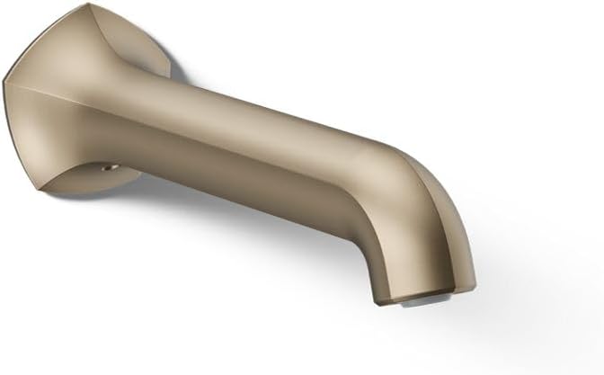 Kohler 27024-BV Occasion™ Wall-Mount 8" Bath spout with Straight Design, Vibrant Brushed Bronze