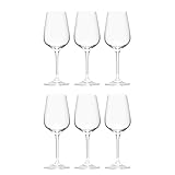 BUTLERS 6er Set Weingläser 480 ml - SANTÉ - Rotweinkelche Set aus Kristallglas | spülmaschinenfeste Gläser & Trinkgeschirr für Rotwein, Weißwein, Roséwein, Aperitifs