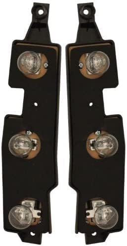 EPIC LIGHTING AMOE Replacement Rear Brake Tail Light Connector Plates w/ Bulbs Compatible with Chevrolet GM GMC 88-00 C/K 92-99 Suburban Yukon 92-94 Blazer 95-99 Tahoe 99-00 Escalade - Pair