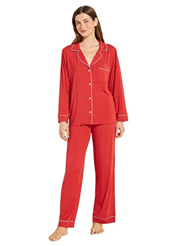 Eberjey Gisele Classic Women's Pajama Set | Long Sleeve Button
