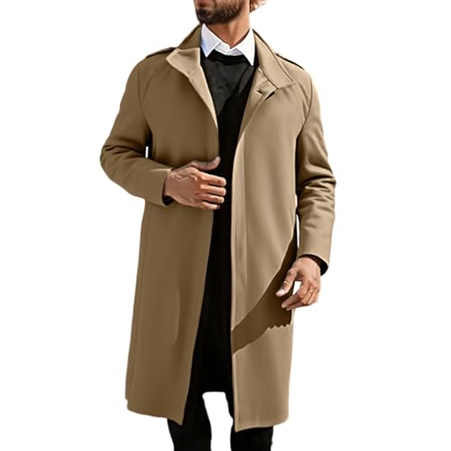 Manteau d'hiver haut de gamme en laine avec boutonnière élégante