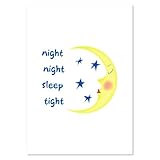 Azeeda A4 'Night Night Sleep Tight' Wall Poster/Print (PP00308527) - Image 1