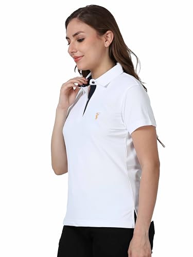 Image of STELLERS Women's Premium Polo T-Shirt, Regular Fit | Odour Resistant | Wrinkle Free | Quick Dry | Stretchable | Lightweight | Breathable | Sustainable | Anti-Static | Feather Touch Feel