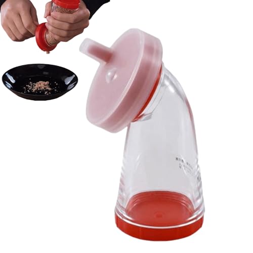 Botella de molinillo de sésamo, dispensador 2 en 1 y molinillo para semillas de sésamo, recipiente de almacenamiento transparente de cocina con tapa sellada, para cocinar y hornear en casa (2.29 x Botella de molinillo de sésamo, dispensador 2 en 1 y molinillo para semillas de sésamo, recipiente de almacenamiento transparente de cocina con tapa sellada, para cocinar y hornear en casa (2.29 x