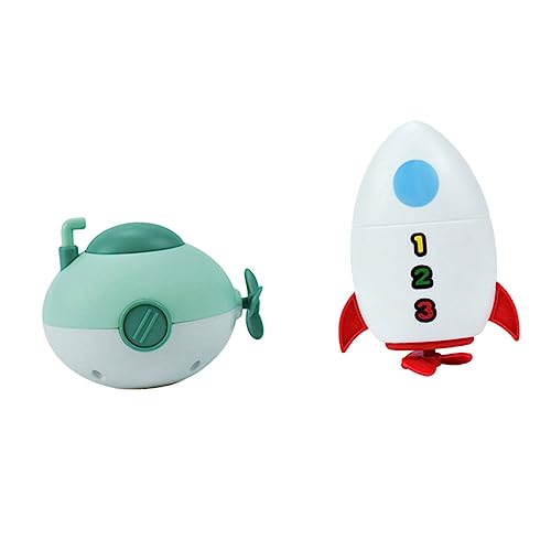 BESTonZON 2 Piezas Juguetes de Agua Games Toys Accesorios para baño Bath Toys Accesorio baño Juguetes de Ducha de Cuerda artículos de baño para Juguete de Cuerda el plastico