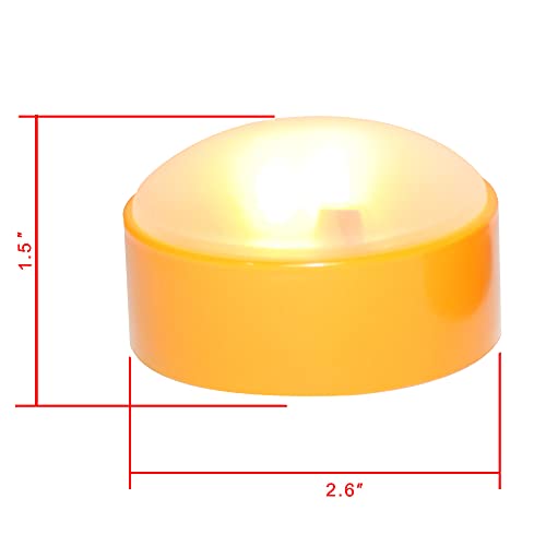 Image of Battery Operated LED Pumpkin Light with Remote and Timer Bright Realistic Flickering Decorative Plastic Flameless Electric Candle for Jack-O-Lantern Pumpkin Decor Halloween Party Holiday Decorations