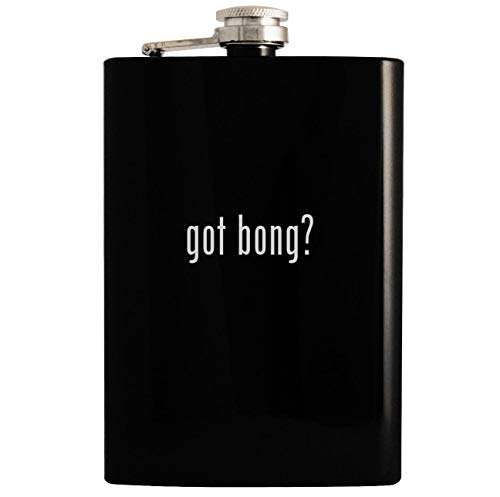 got bong? - Black 8oz Hip Drinking Alcohol Flask