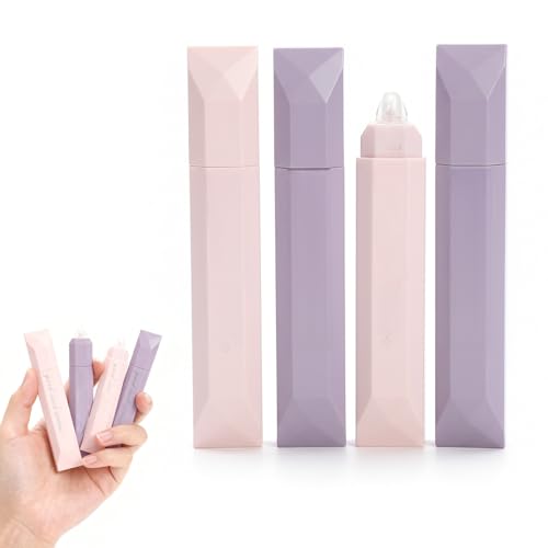 4 PCS Glue Pen Double Sided Tape Pen Set Glue Tape Roller Pens for Crafting Adhesive Glue Pens for Scrapbooking Card Making and Journaling Clean Paper Glue for School Office Photo DIY Supplies