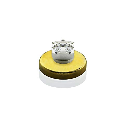Non-Pierced CZ Crystal Square Top Magnetic Nose/Ear/Monroe Fake Piercing Stud
