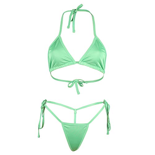 Buy MPITUDE Women's Extreme Micro Bikini Set Lingerie Bra Panty String