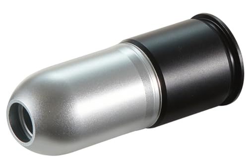 Lancer Tactical Green Gas Shell CNC Aluminum Airsoft 40mm Green Gas Shell-(60-120 Rounds, Gold/Silver/Black) (72 Rounds, Silver/Black)
