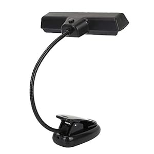 Clip pour Pupitre Lampe LED avec Col Flexible Entièrement Réglable Lampe de Lecture Rechargeable LED