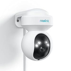 Reolink 4K PTZ PoE Outdoor Surveillance Camera, 3X Optical Zoom, Outdoor Camera with Person/Vehicle/Animal Detection, Automatic Tracking, Two-Way Audio, Colour Night Vision, E1 Outdoor PoE