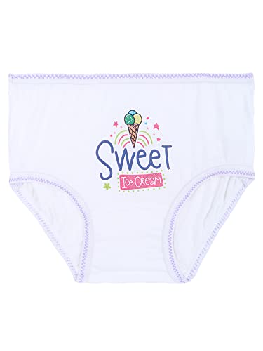Image of DYCA by Bodycare Girls Cotton Briefs, Soft & Breathable Panties, Pack of 6, Print & Colour May Vary