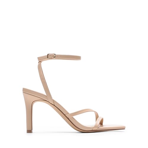 Dream Pairs Women's High Heel Open Toe Strappy Wedding Party Shoes