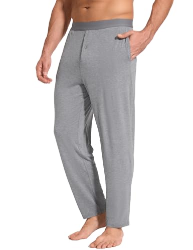 GYS Bamboo-Derived Viscose Men's Pajama Pants Soft Lounge Pants with Pockets