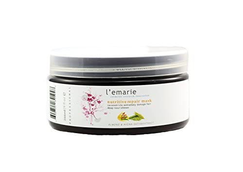 L'emarie Tratamiento profesional del acondicionador de la mascarilla del pelo con arcilla de bentonita y aceite de argán marroquí 9 onzas