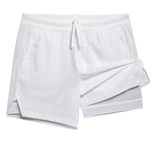 maamgic Men's 2 in 1 Gym Shorts 5 Inch...