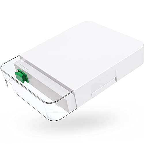 Caja de Distribución (Roseta FTTH) Cargada con un Acoplador SC/APC Simplex y Latiguillo SC/APC/SM G657A2 / Simplex de 0.9mm 1.5 Metros Cover