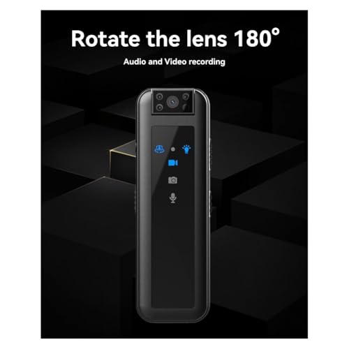 Cámara de seguridad pequeña de 128 GB, minivideocámara HD1080P con clip 5