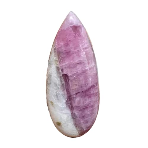 Quartz tourmaline rose naturel en poire pour créer votre pendentif DIY unique