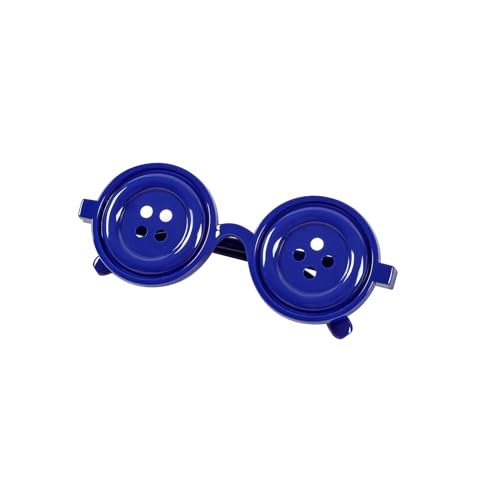 ANZWTLOYY Button Eyes Glasses Coraline Merchandise Halloween Costume Stuff Accessories(Blue)