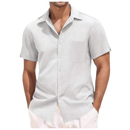 Camisas hombre manga corta tipo sobrecamisa casual de verano