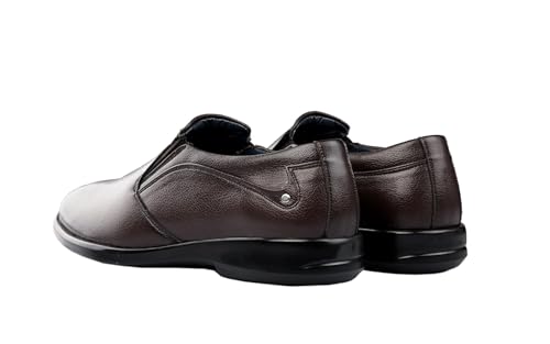 Image of Zebra Men's Formal Brown Leather Shoe-6