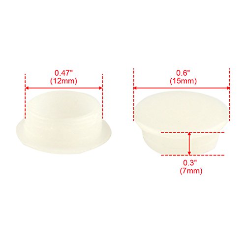 Sourcingmap - Tubo Rotondo in plastica Bianca