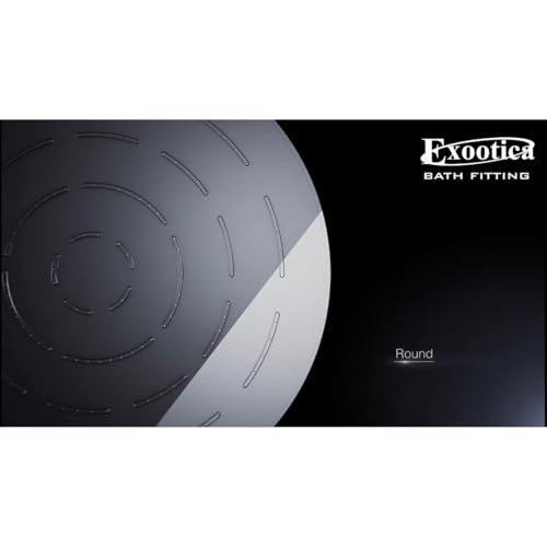 Image of Stainless Steel 304 Shower Head | 1Pc, 8 x 8In Size, Silver | Heavy Metal, Ultra Slim Round Luxury Bathroom Overhead Shower - Maze