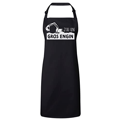 Tablier cuisine humour gros engin pour barbecue entre amis et fêtes