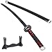 Demon Slayer Tanjiro Cosplay Katana Anime Ninja Épée Jouet, Épée de Samouraï en Bois Accessoire D'armes avec Porte-épée (Size : 104cm/40.9in)