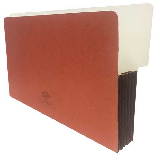 Redrope Redwallet Redhide Half End Tab File Pocket, Legal Size, Fully Lined Reinforced Gusset, 5 1/4″ Expansion, 25 Per Carton