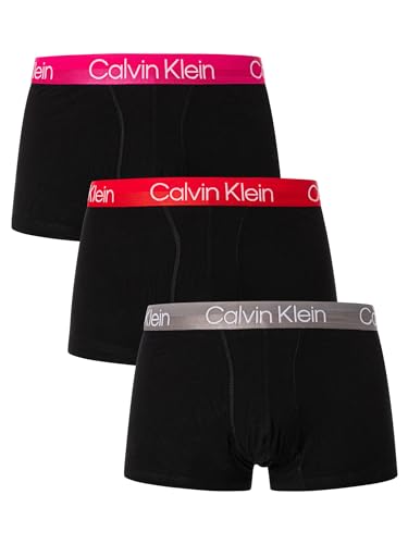 Calvin Klein Boxer Uomo Confezione da 3 Cotone Elasticizzato M B- Eclypts, Grey Ridge, Dubarry Wbs