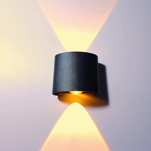 Image of blissbells 2 Way LED Wall Light | Modern Up Down Wall Sconce | Warm White Decorative Wall Lamp for Living Room, Bedroom, Staircase & Hallway